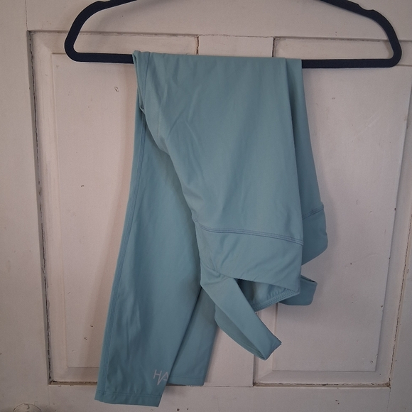 Women's Halina Athletics Light Turquoise Sports Leggings - Picture 12 of 13